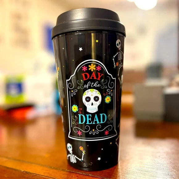 Day of the Dead Travel Mug Tumbler - Picture 1 of 6